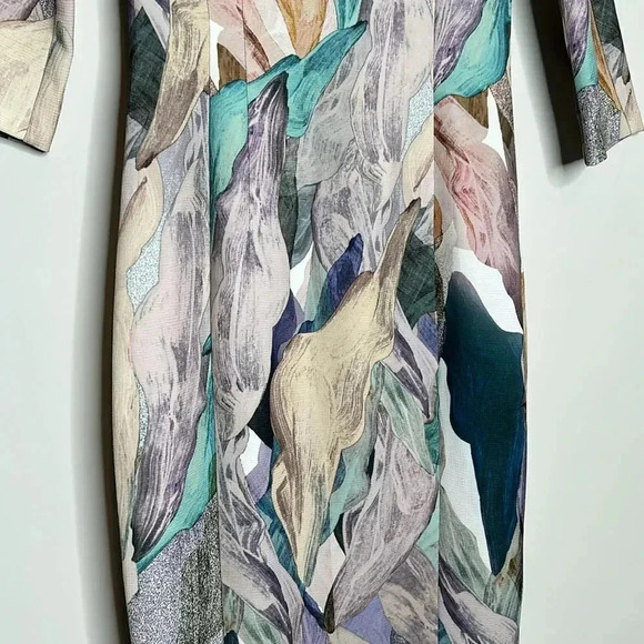 Elegant H&M hm Pastel Colors Dress Size 6 Small Slender Fit - Picture 8 of 12